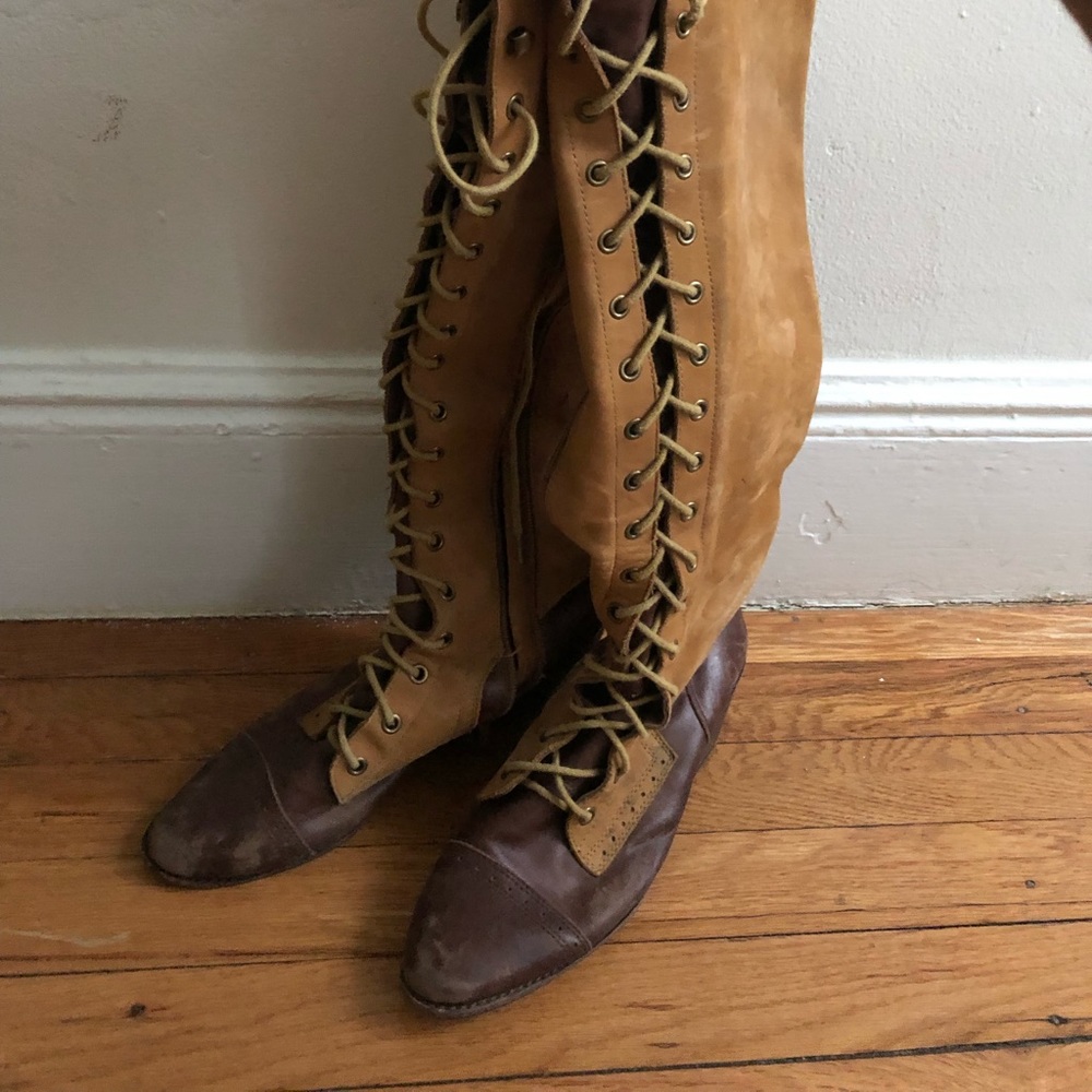 Jeffrey Campbell Jesse Lace Up Over the Knee Boot